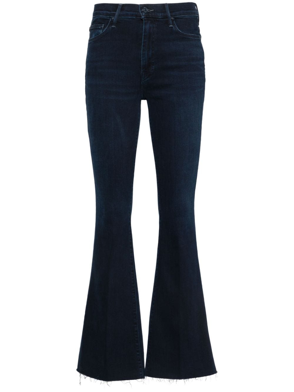 Mother Jeans Blue Cotton Polyester Elastane