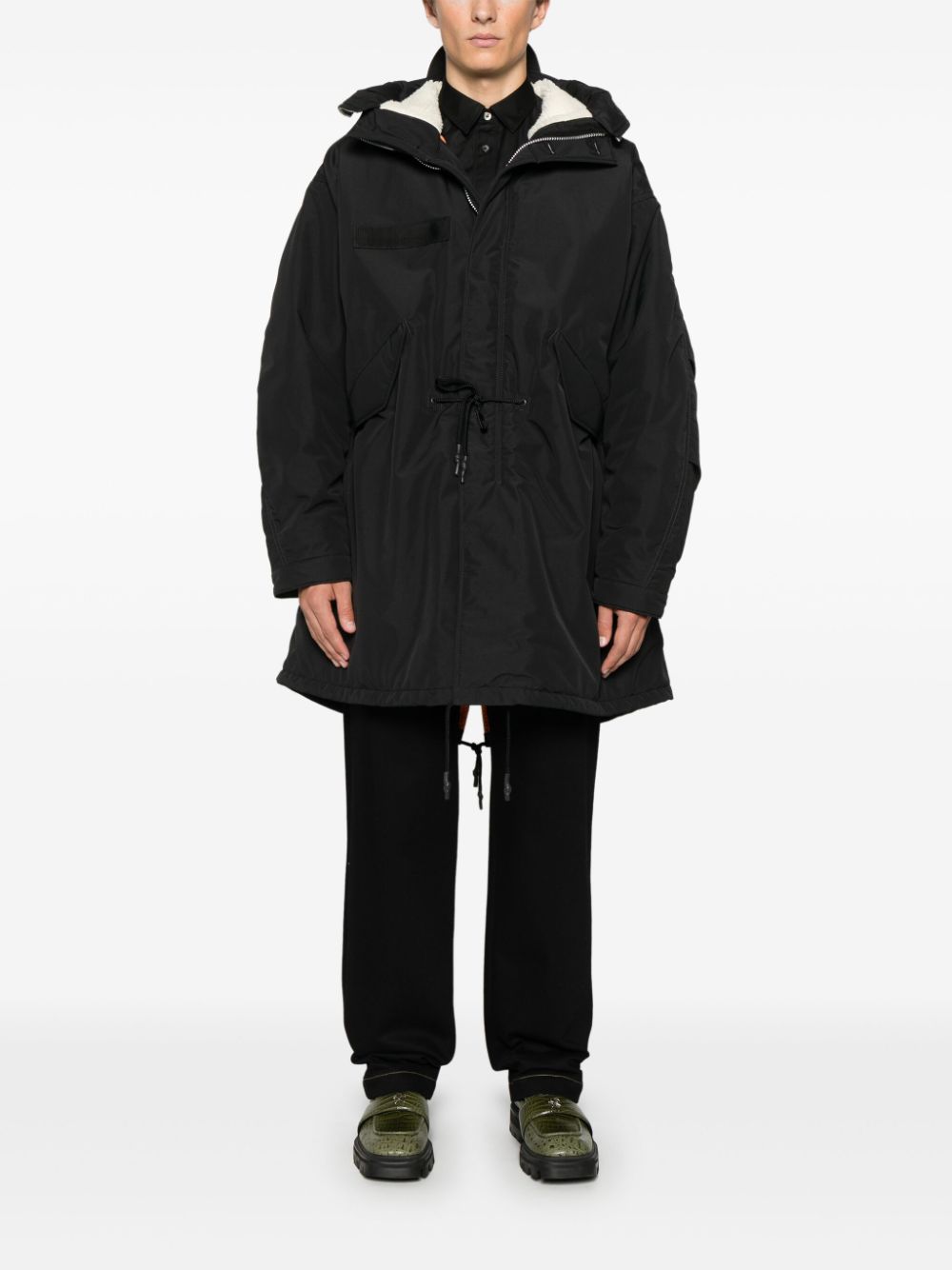Junya Watanabe Coats Black Polyester
