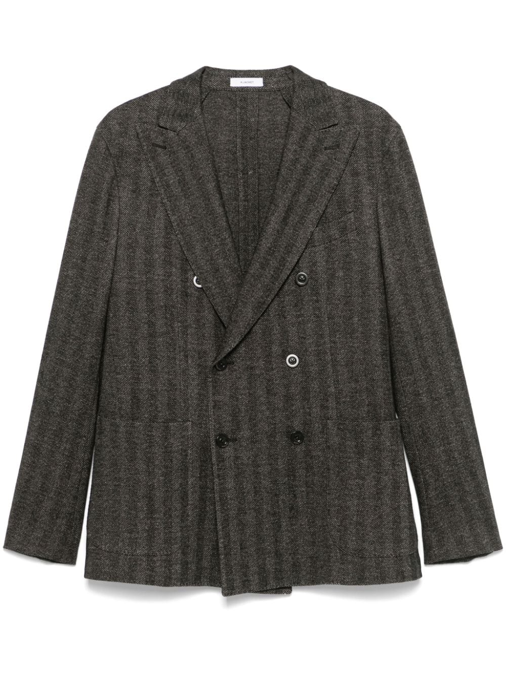 Boglioli Jackets Brown Cotton Virgin Wool