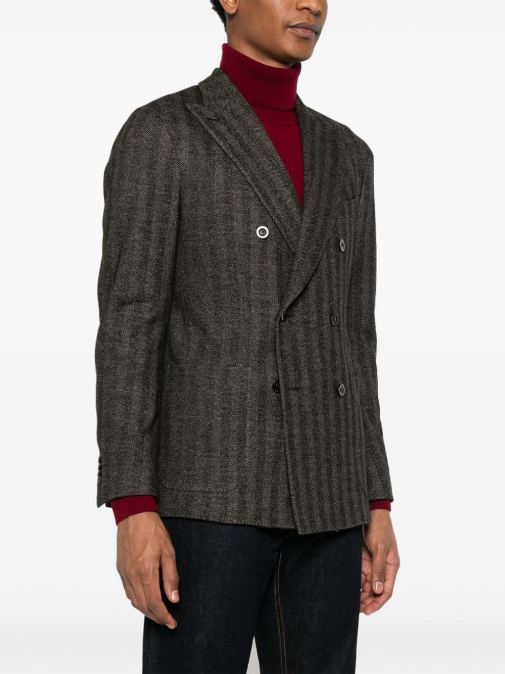Boglioli Jackets Brown Cotton Virgin Wool