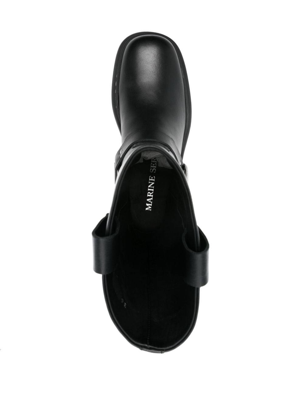 Marine Serre Boots Black Calf Leather