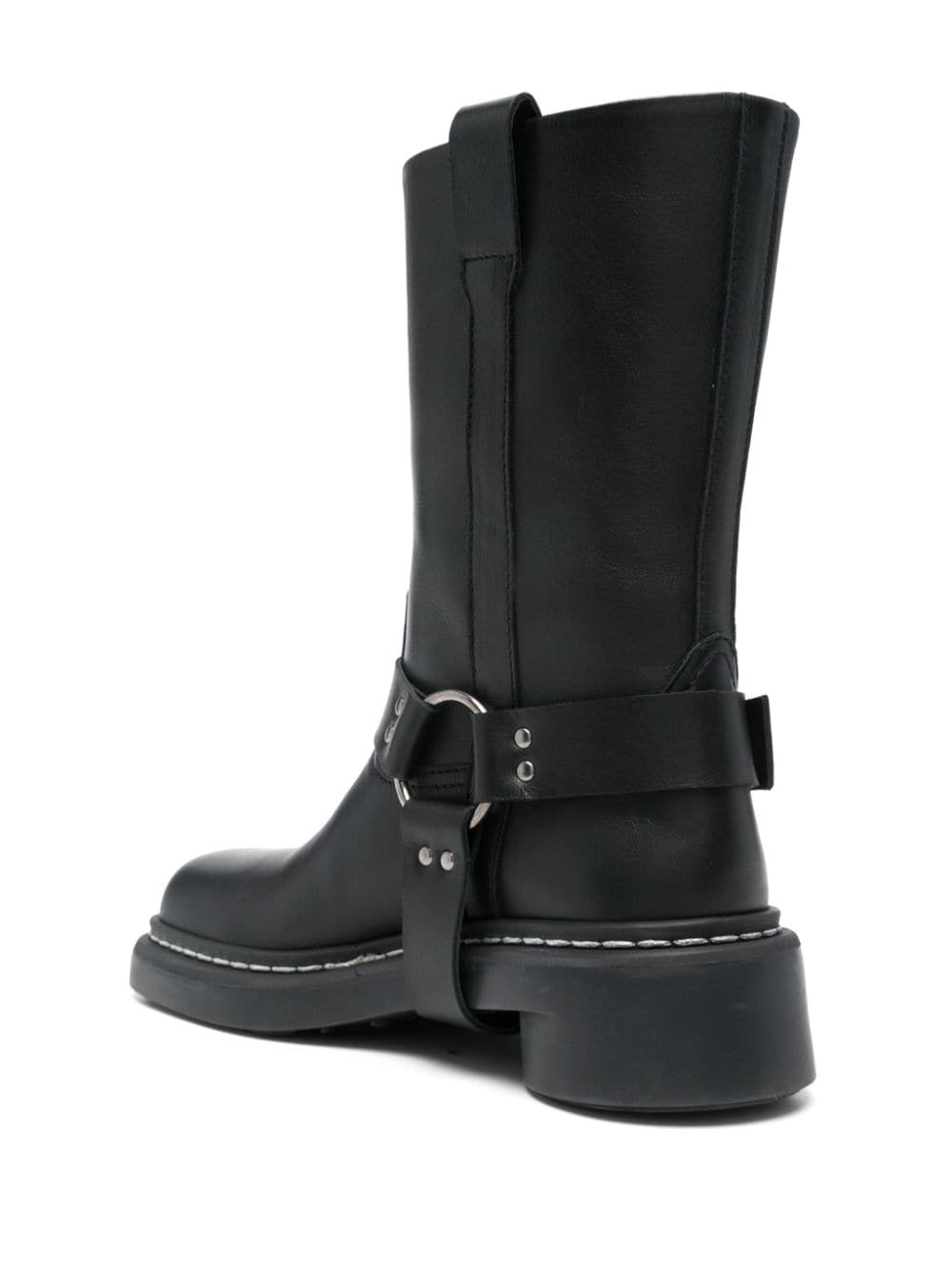 Marine Serre Boots Black Calf Leather
