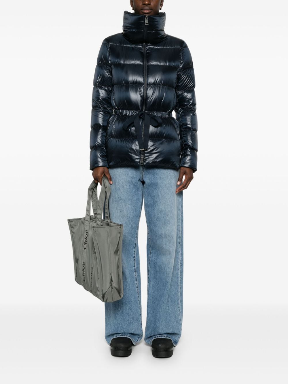Herno Coats Blue Lining: Polyamide
