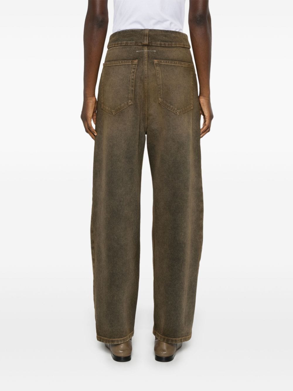 Mm6 Maison Margiela Jeans Brown Polyester