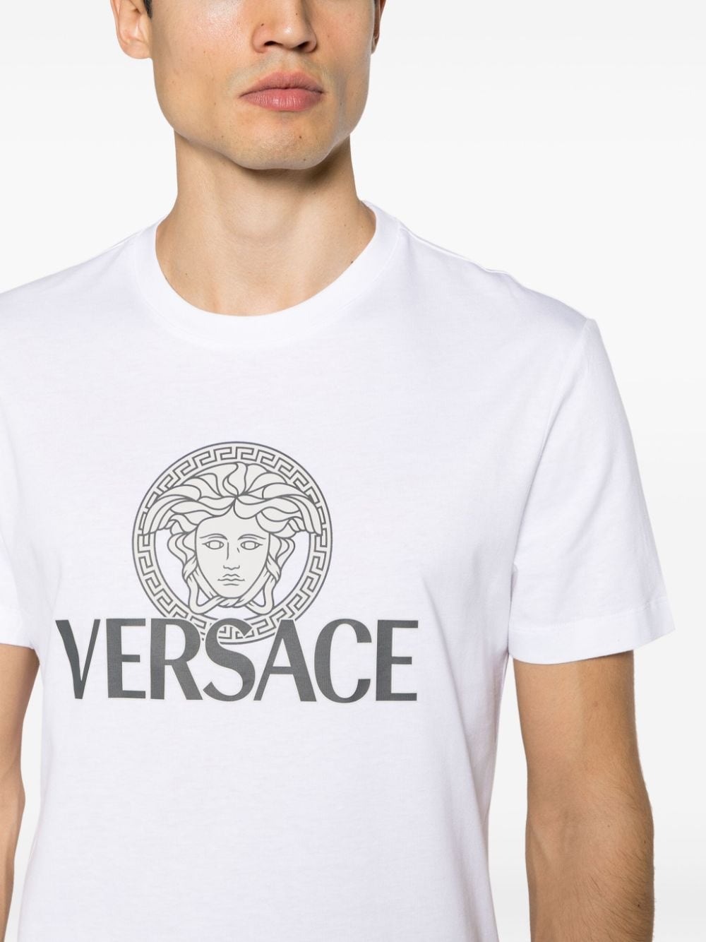 Versace T-Shirts And Polos White Cotton