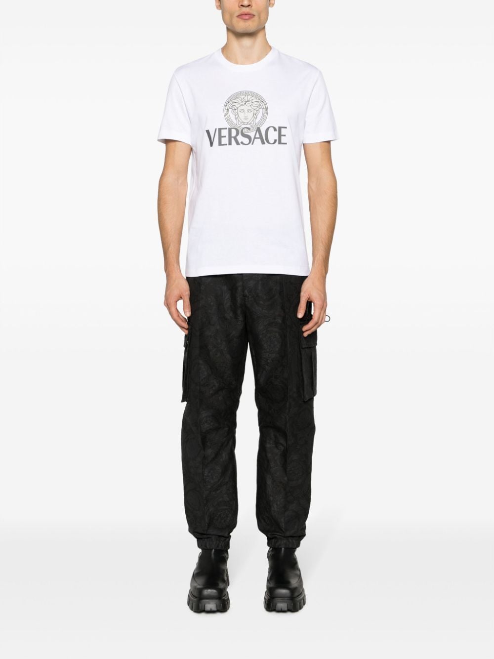 Versace T-Shirts And Polos White Cotton