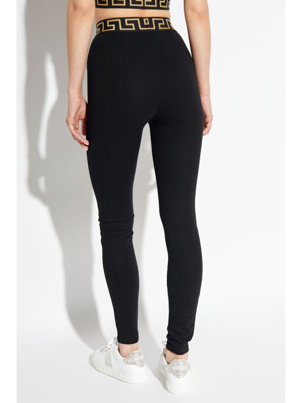 Versace Trousers Black Viscose Nylon Elastane