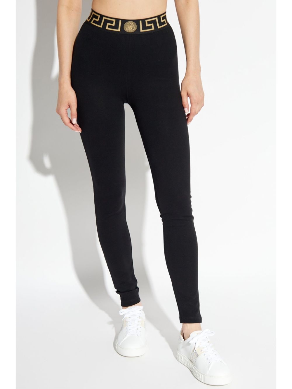 Versace Trousers Black Viscose Nylon Elastane