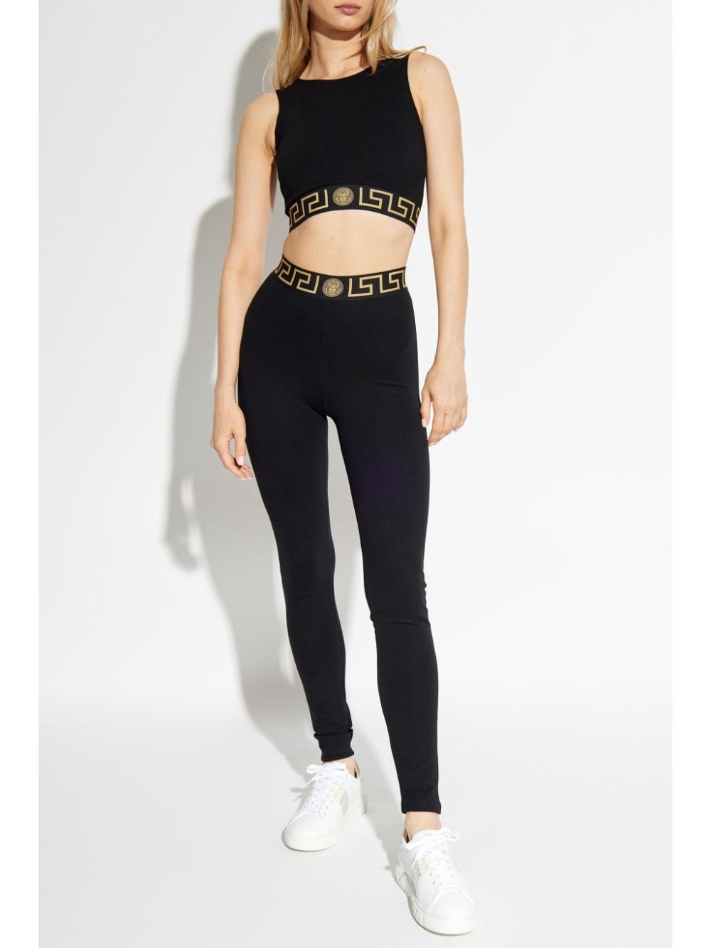 Versace Trousers Black Viscose Nylon Elastane
