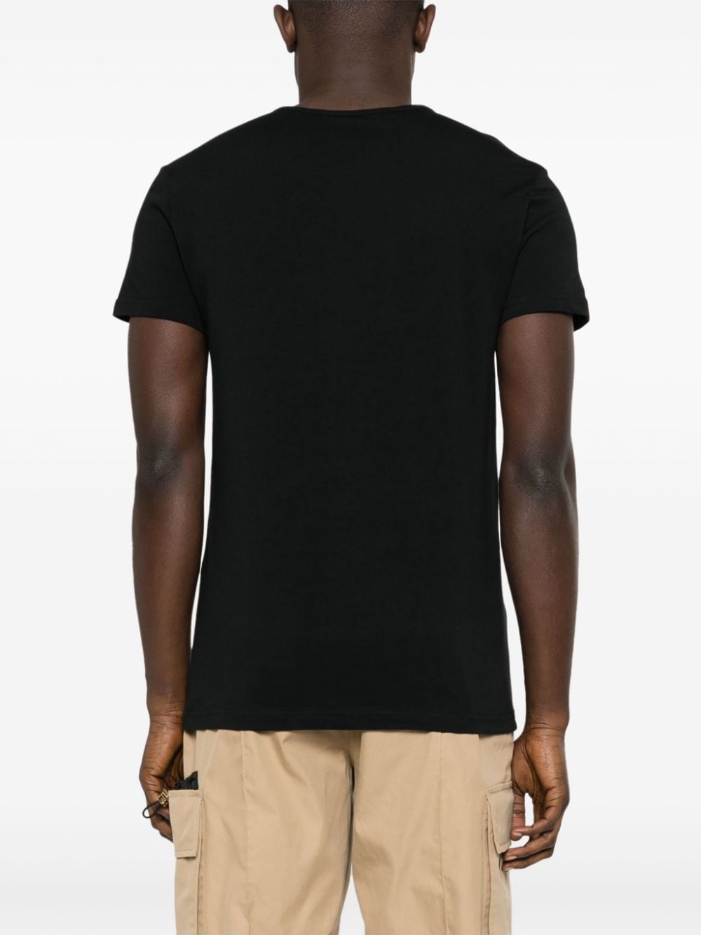 Versace T-Shirts And Polos Black Cotton Elastane