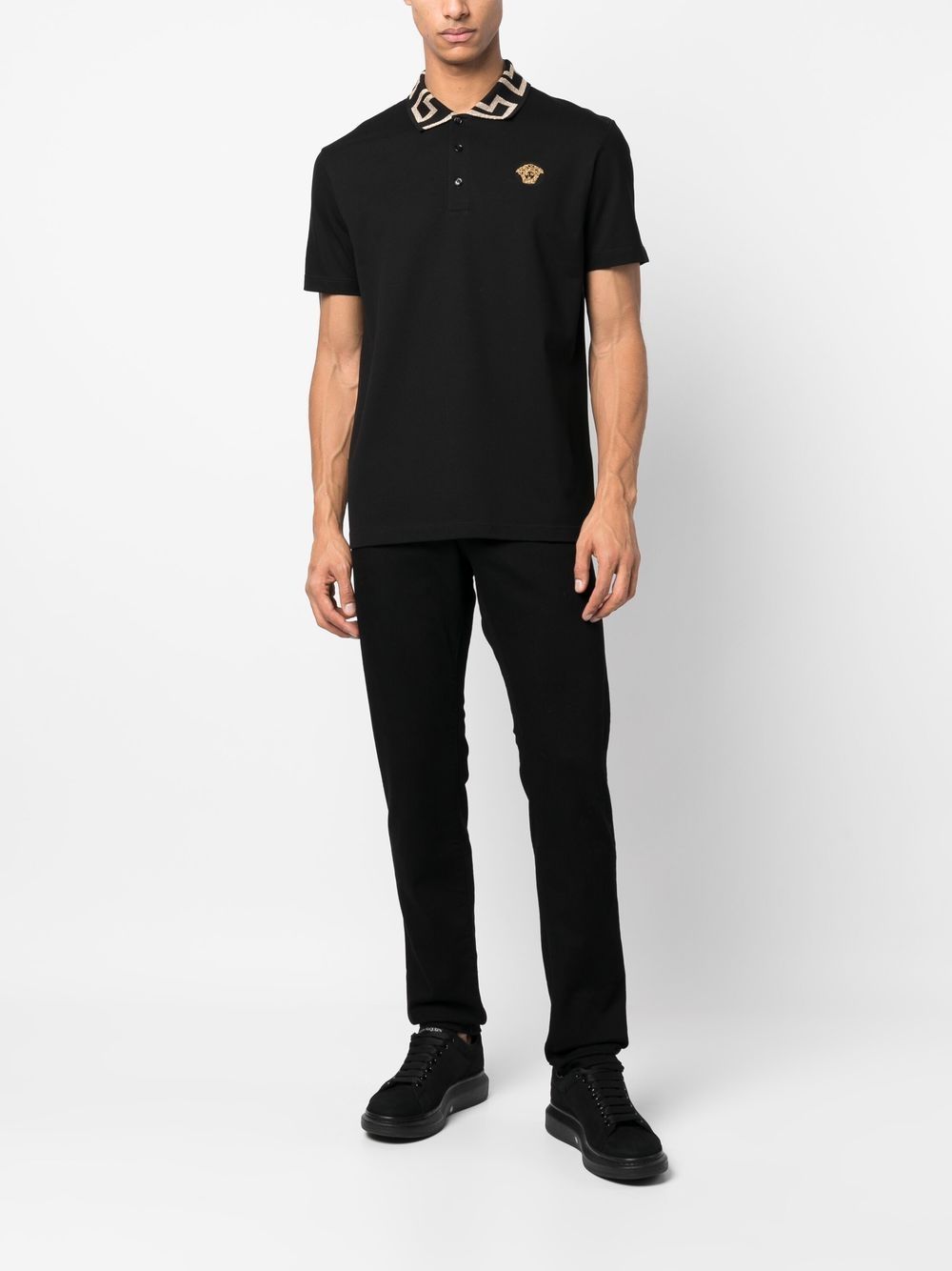 Versace T-Shirts And Polos Black Cotton