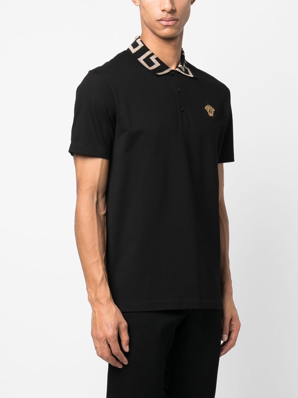 Versace T-Shirts And Polos Black Cotton