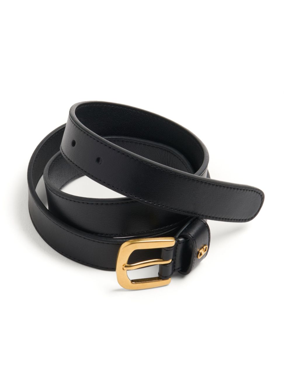 Valentino Garavani Belts Black Calf Leather