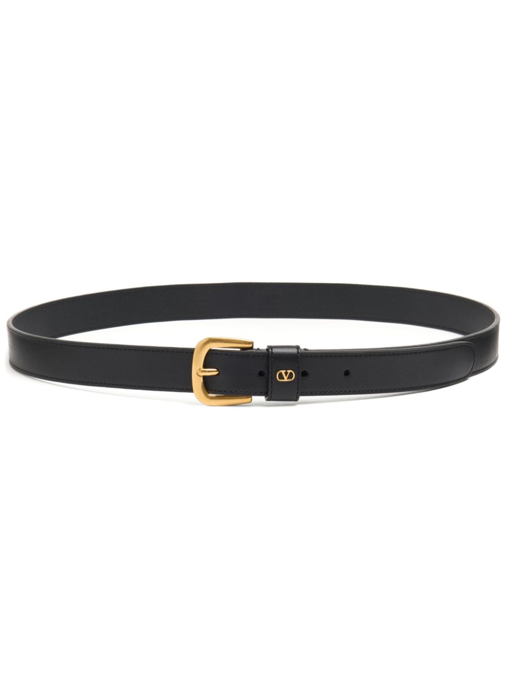 Valentino Garavani Belts Black Calf Leather