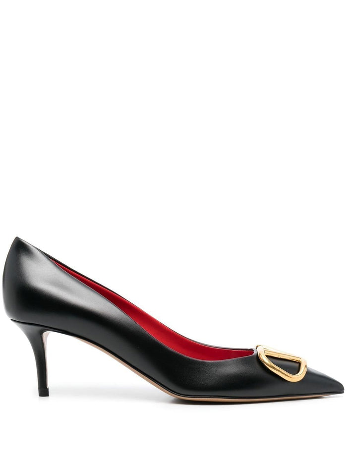 Valentino Garavani With Heel Black Calf Leather