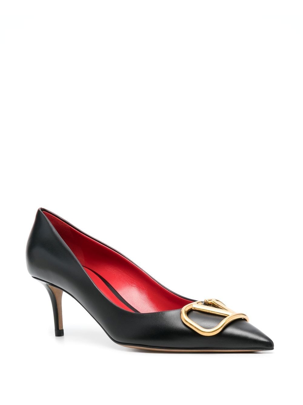 Valentino Garavani With Heel Black Calf Leather