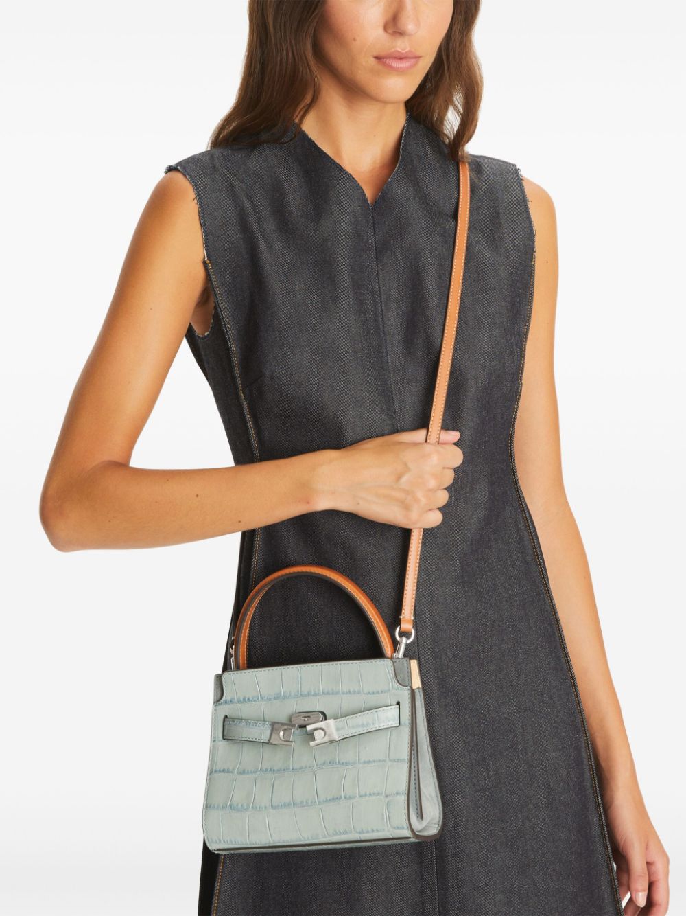 Tory Burch Bags Clear Blue Calf Leather