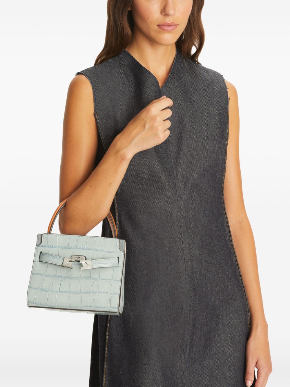 Tory Burch Bags Clear Blue Calf Leather