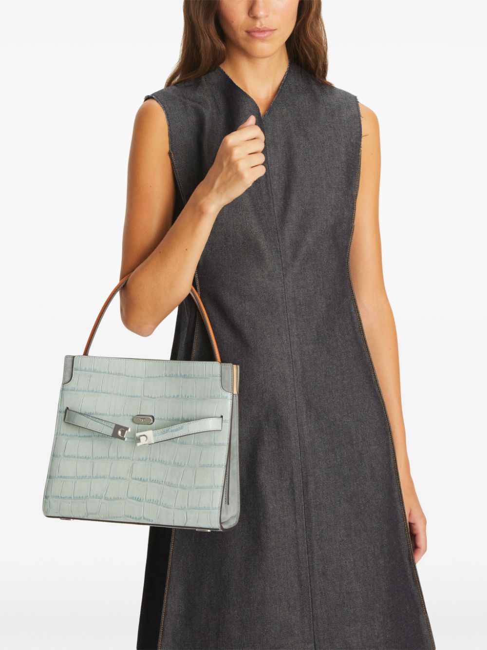 Tory Burch Bags Clear Blue Calf Leather