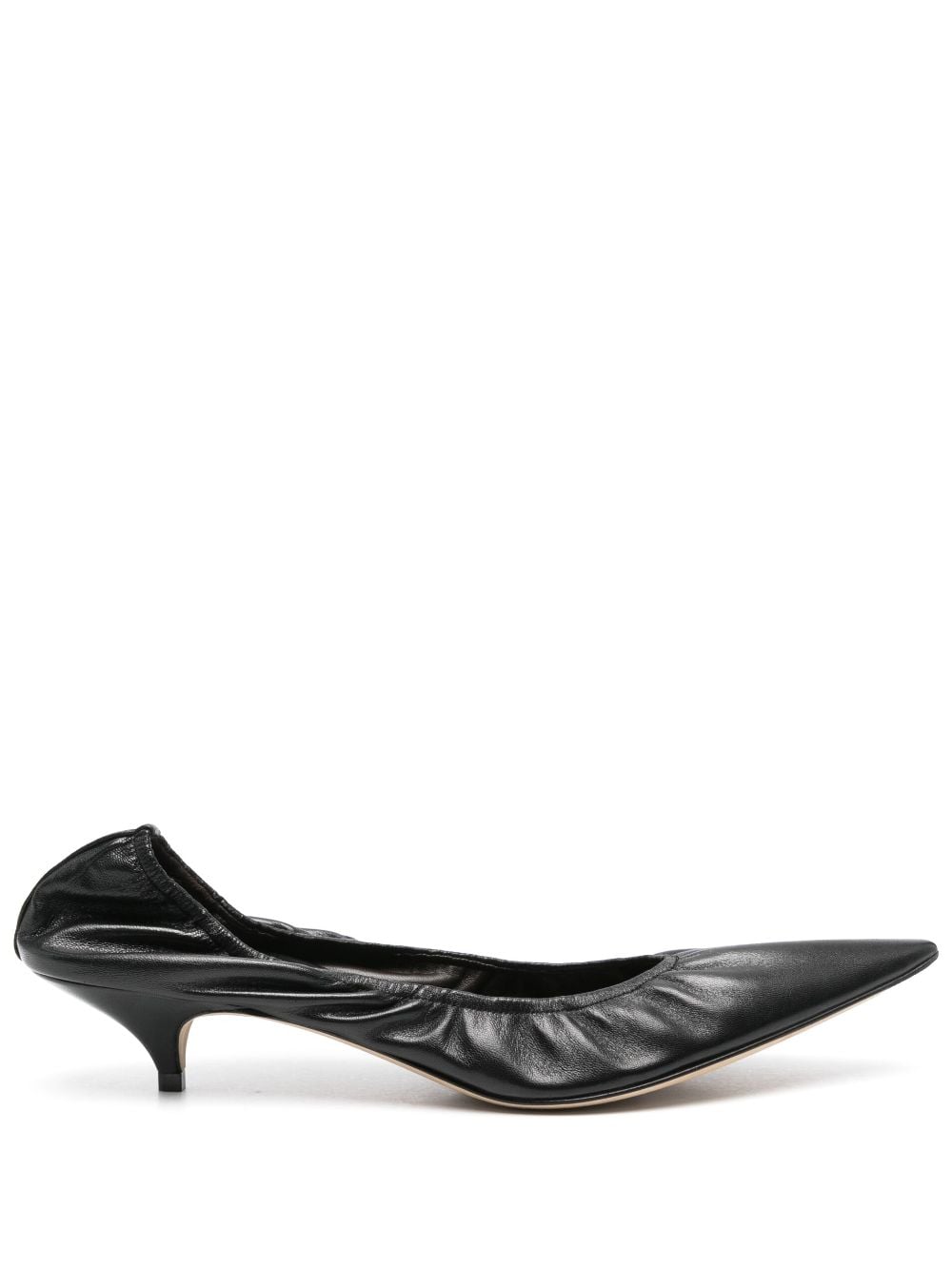 The Row With Heel Black Lamb Leather