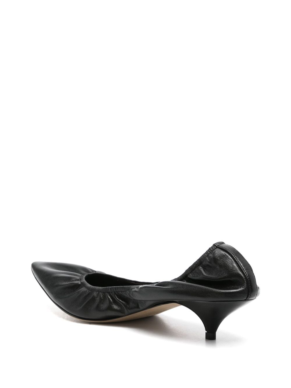 The Row With Heel Black Lamb Leather