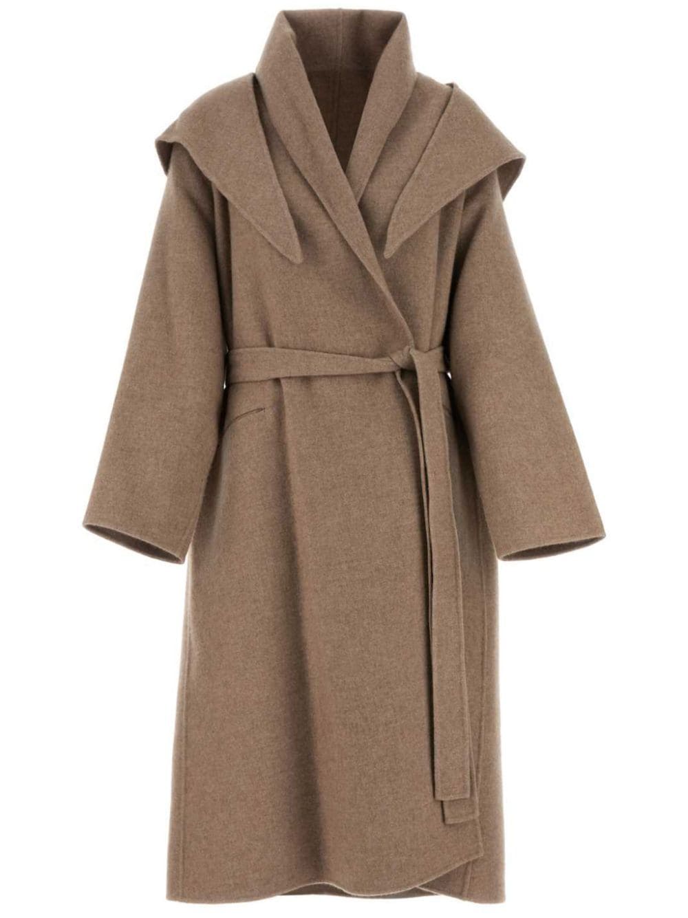 The Row Coats Beige Cashmere Cotton
