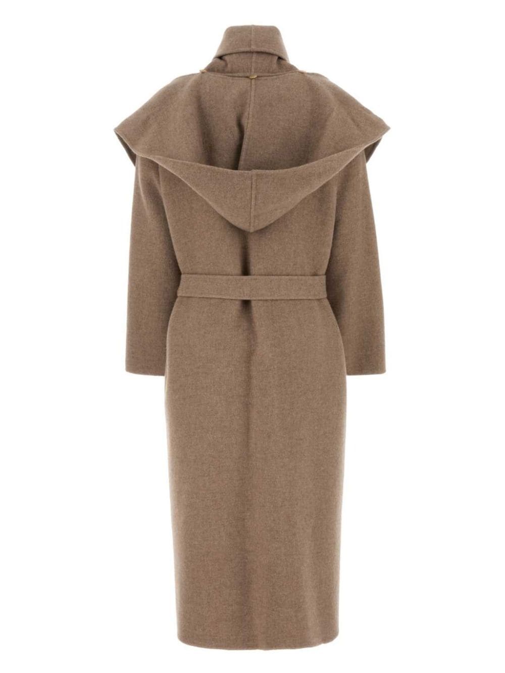 The Row Coats Beige Cashmere Cotton