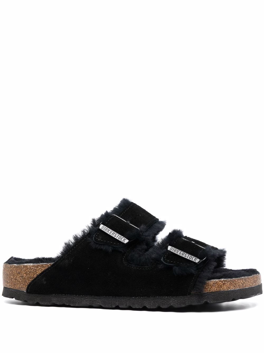 Birkenstock Sandals Black Suede Leather