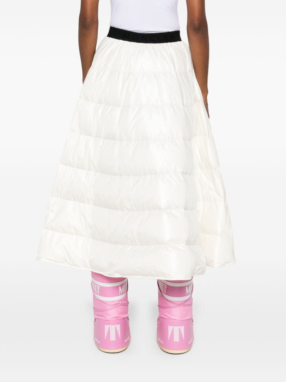 Moncler Skirts White Polyamide