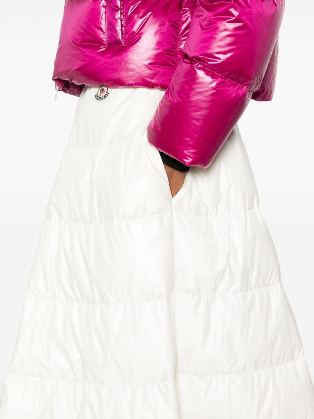 Moncler Skirts White Polyamide