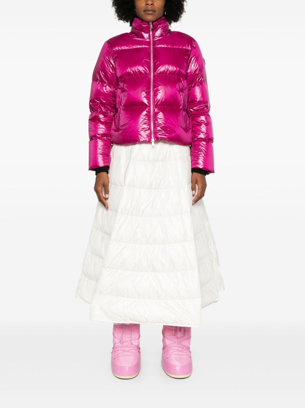 Moncler Skirts White Polyamide
