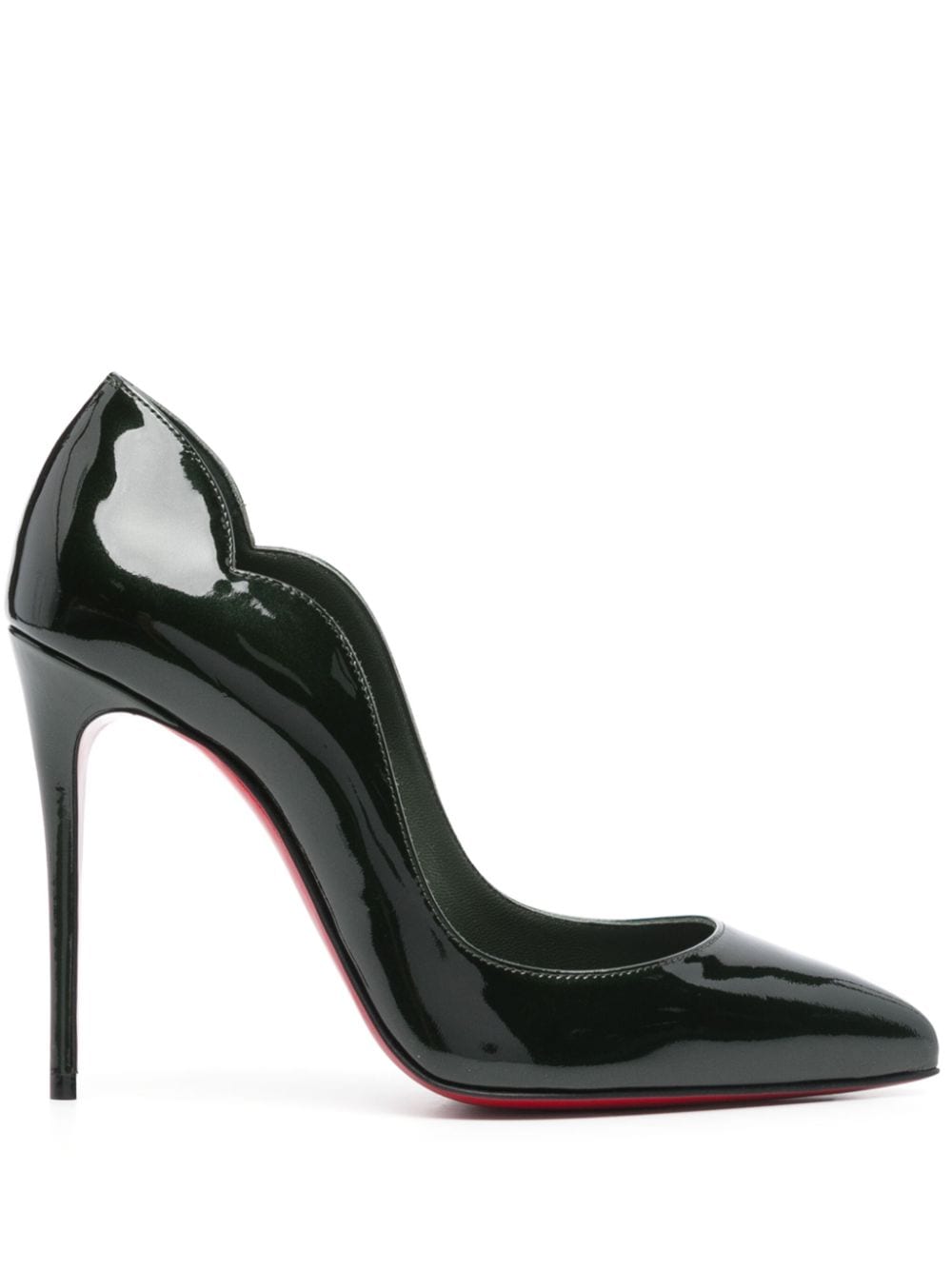 Christian Louboutin With Heel Green Furs & Skins->leather100 %