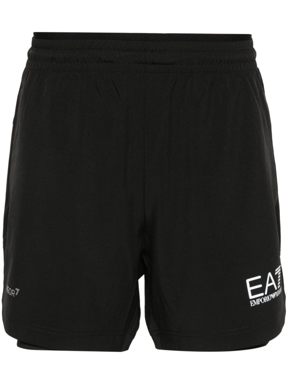 Ea7 Shorts Nero Polyester Elastane