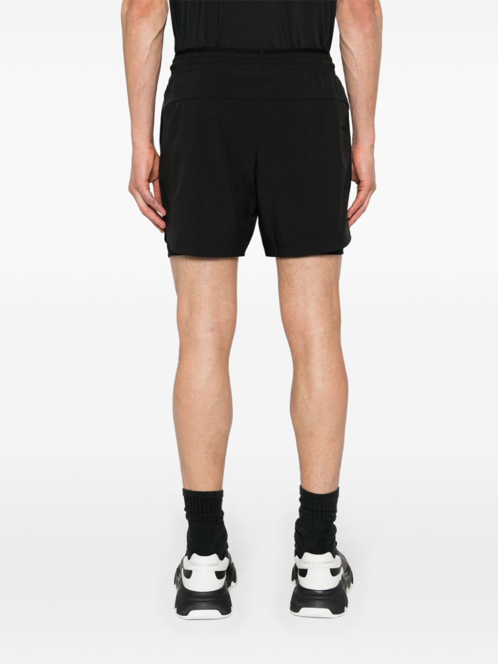 Ea7 Shorts Nero Polyester Elastane