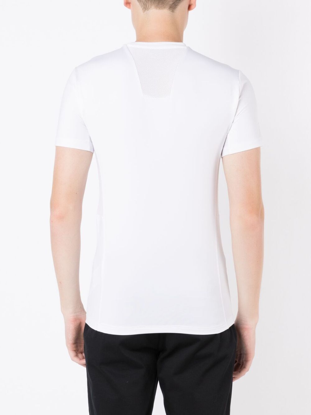 Ea7 T-Shirts And Polos Bianco Polyester Elastane