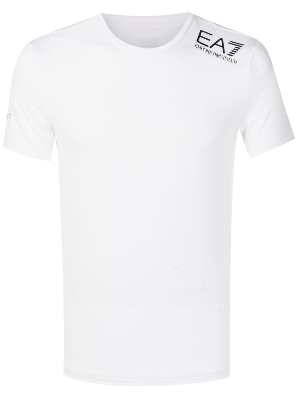 Ea7 T-Shirts And Polos Bianco Polyester Elastane