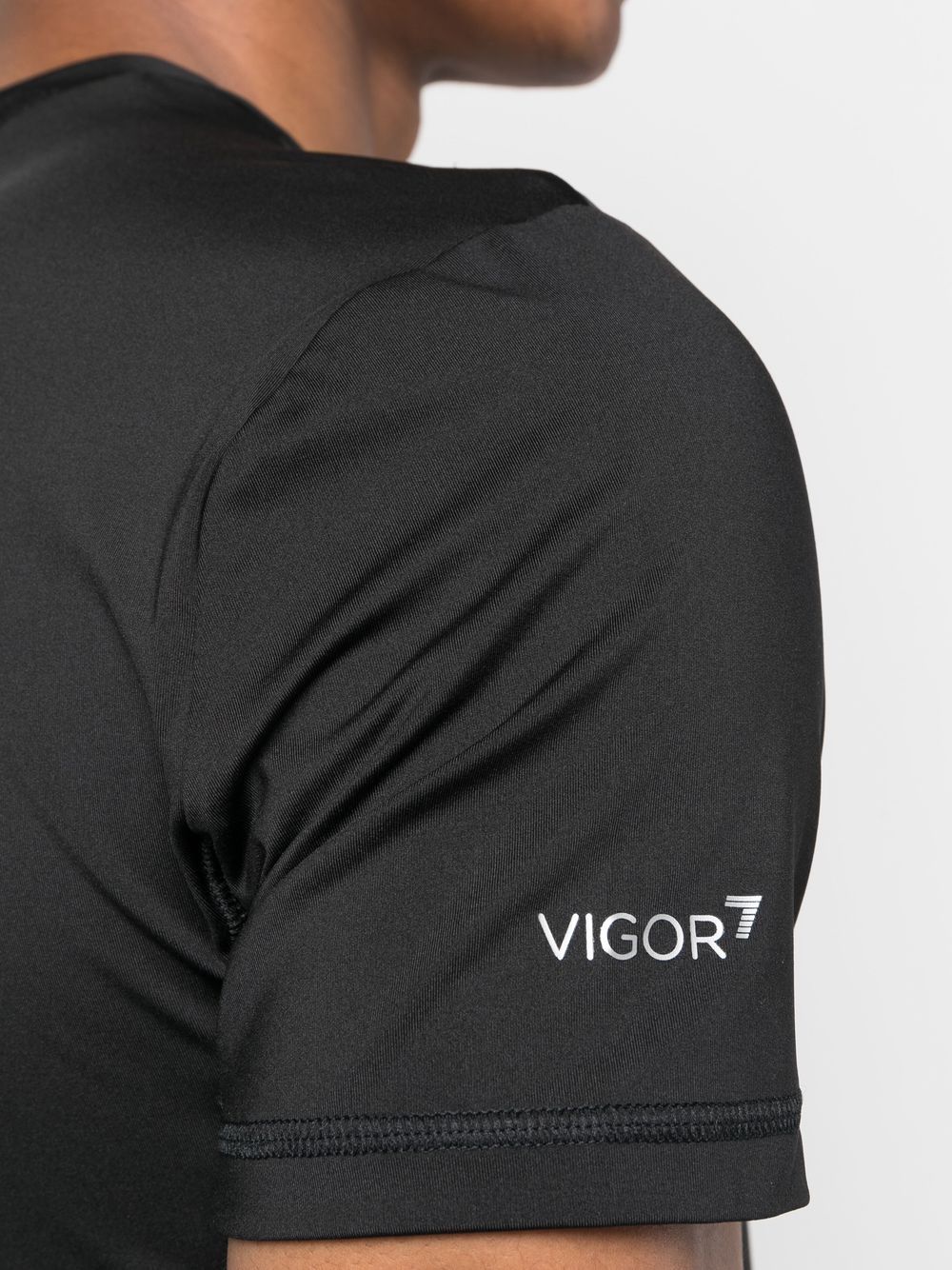 Ea7 T-Shirts And Polos Nero Polyester Elastane