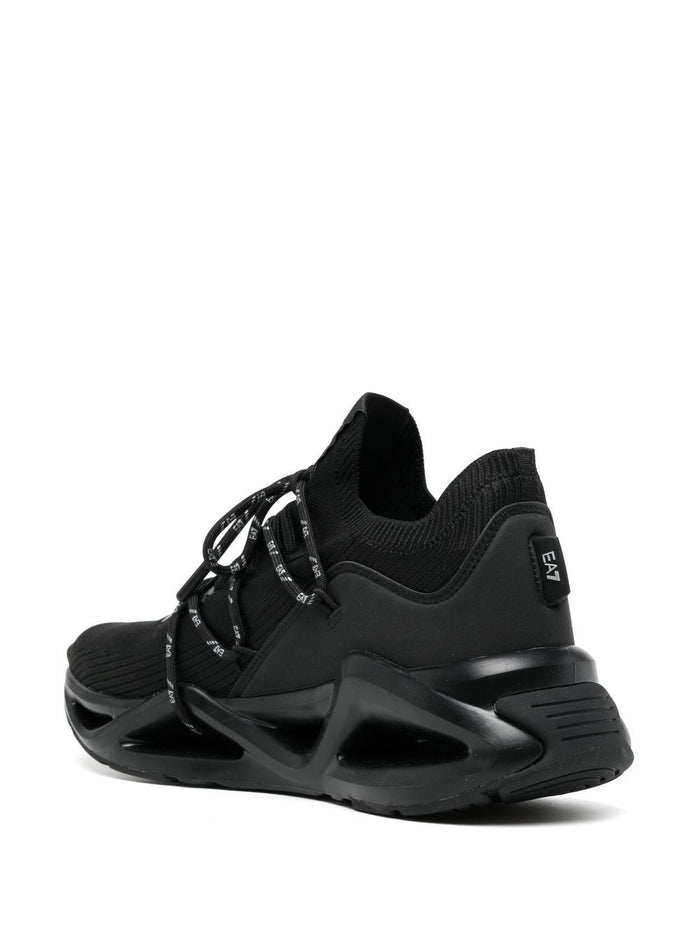 Ea7 Sneakers Nero Fabric