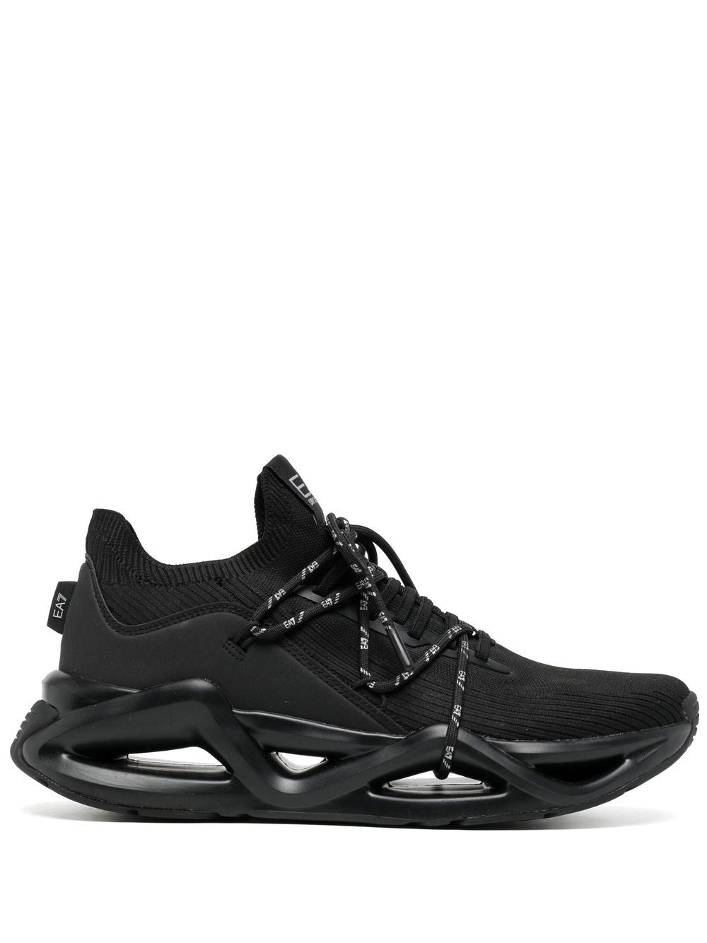 Ea7 Sneakers Nero Fabric