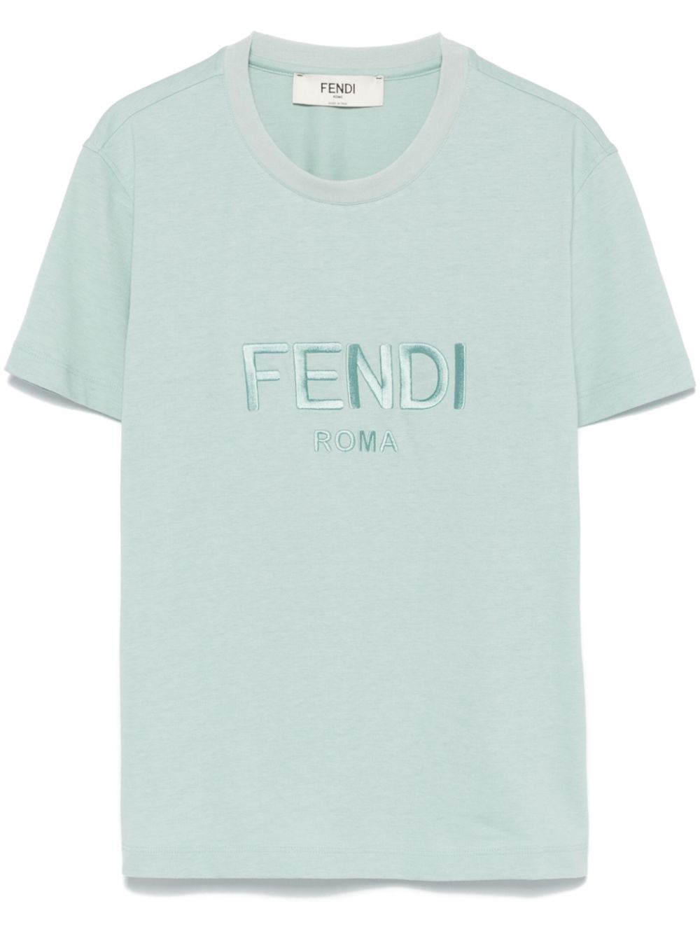 Fendi T-Shirts And Polos Clear Blue Cotton