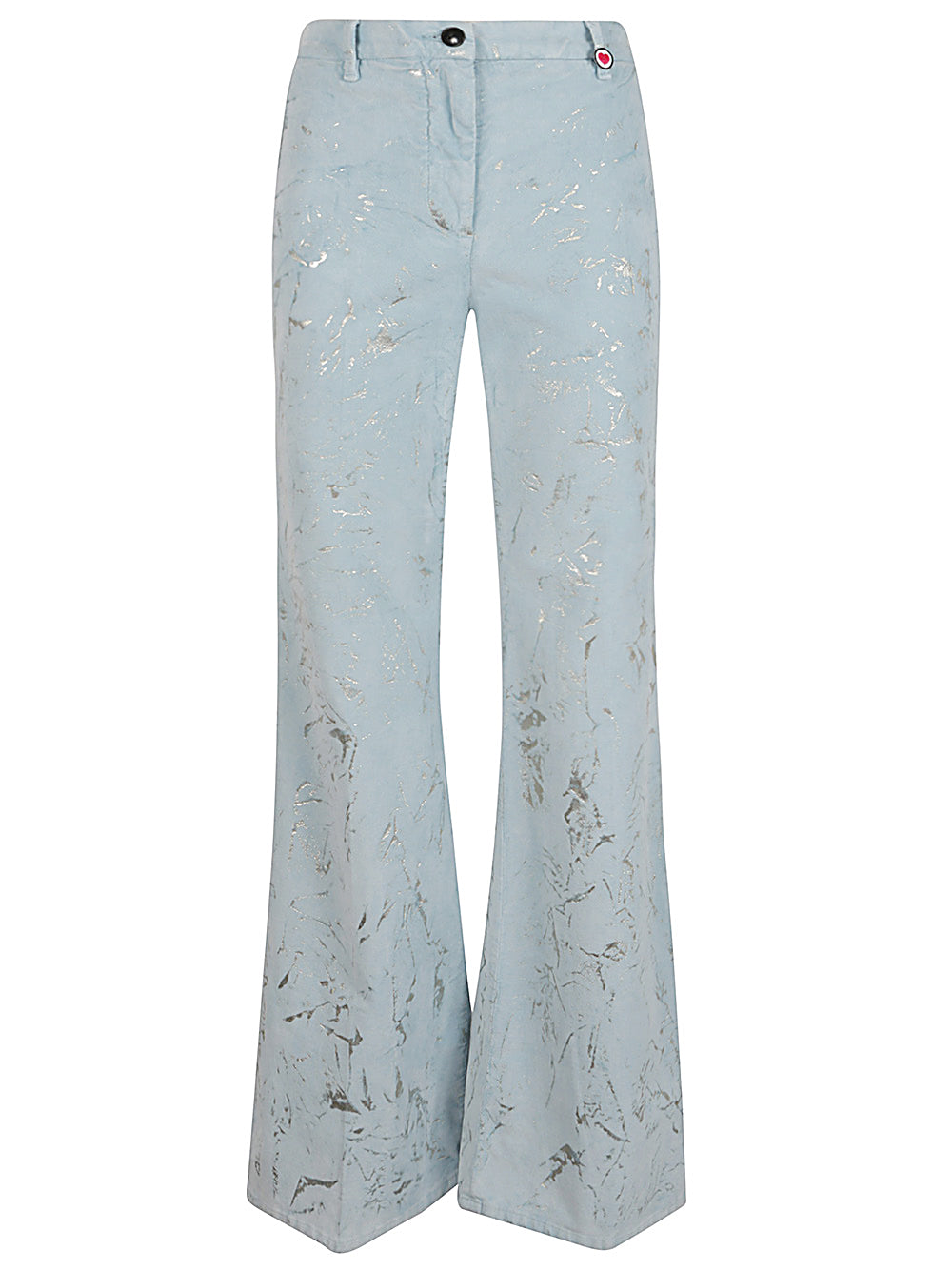 I Love My Pants Trousers Clear Blue Cotton Elastane