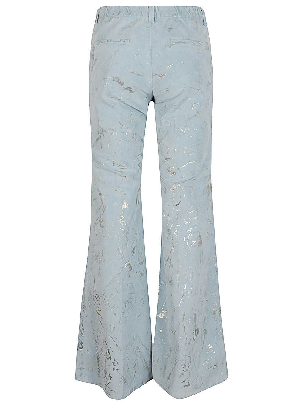 I Love My Pants Trousers Clear Blue Cotton Elastane