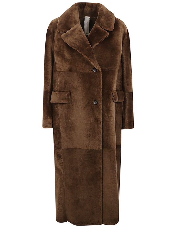 FURLING BY GIANI Coats Brown Lambiskin