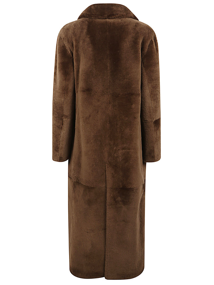 FURLING BY GIANI Coats Brown Lambiskin