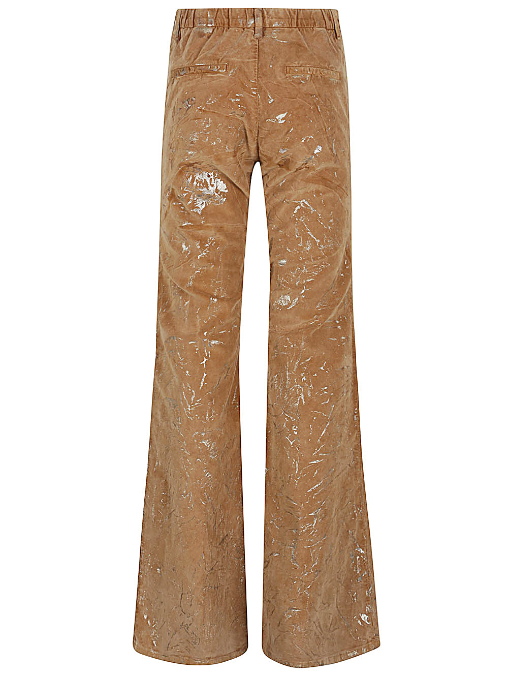 I Love My Pants Trousers Brown Cotton Elastane