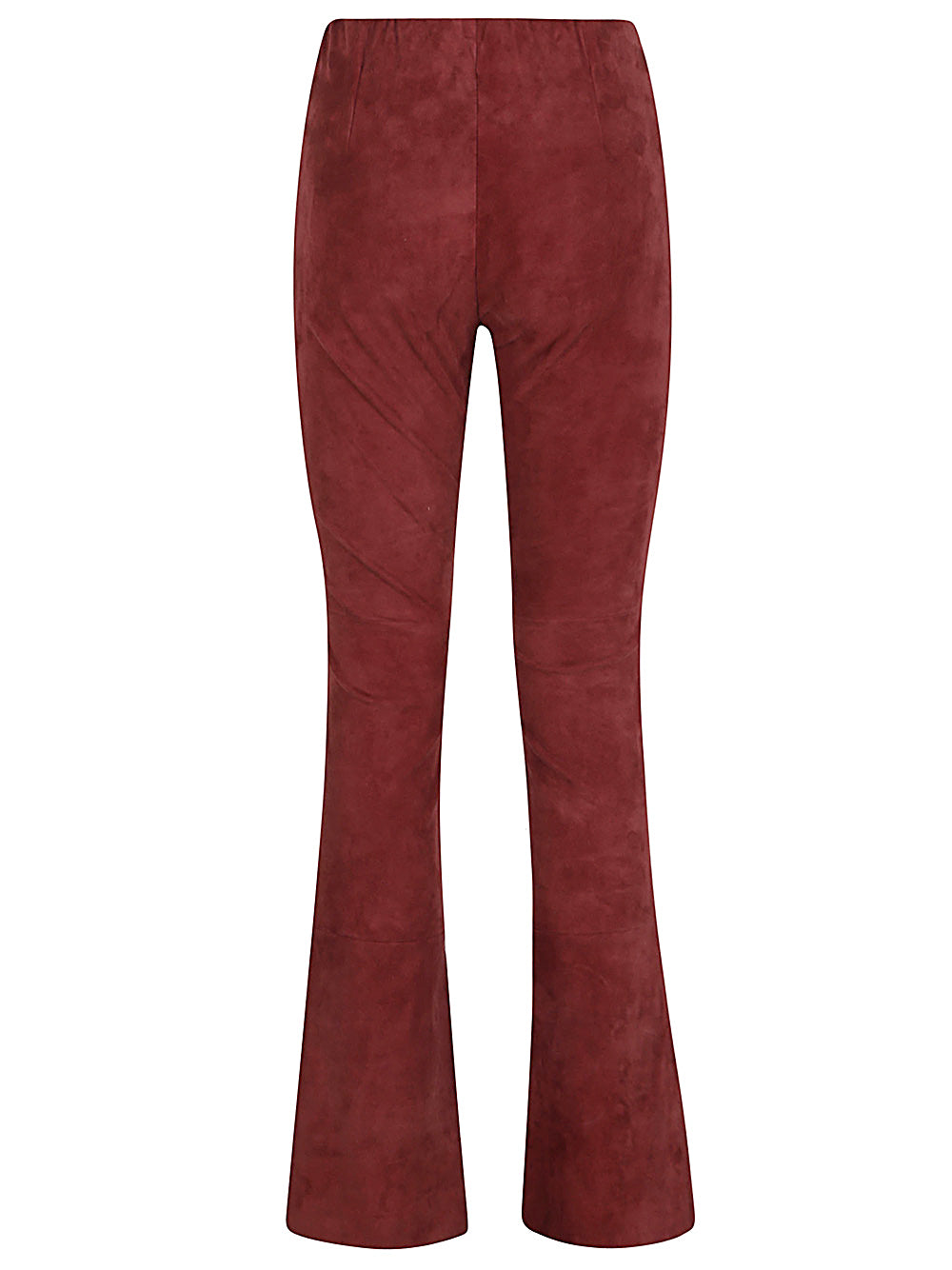 Via Masini 80 Trousers Red Leather