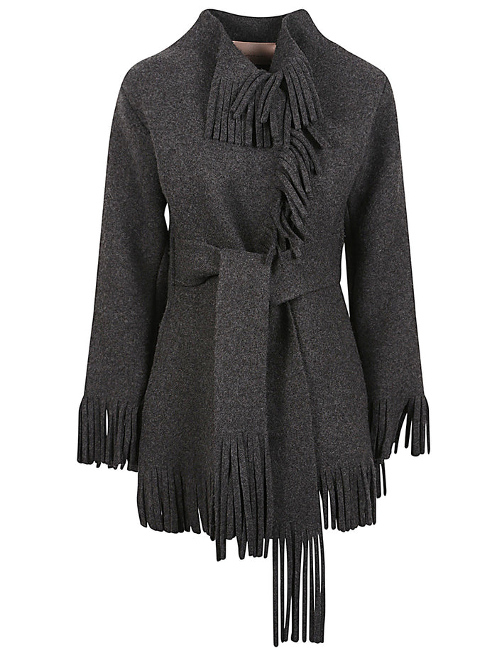 MALIN FRANKE Jackets Grey Wool
