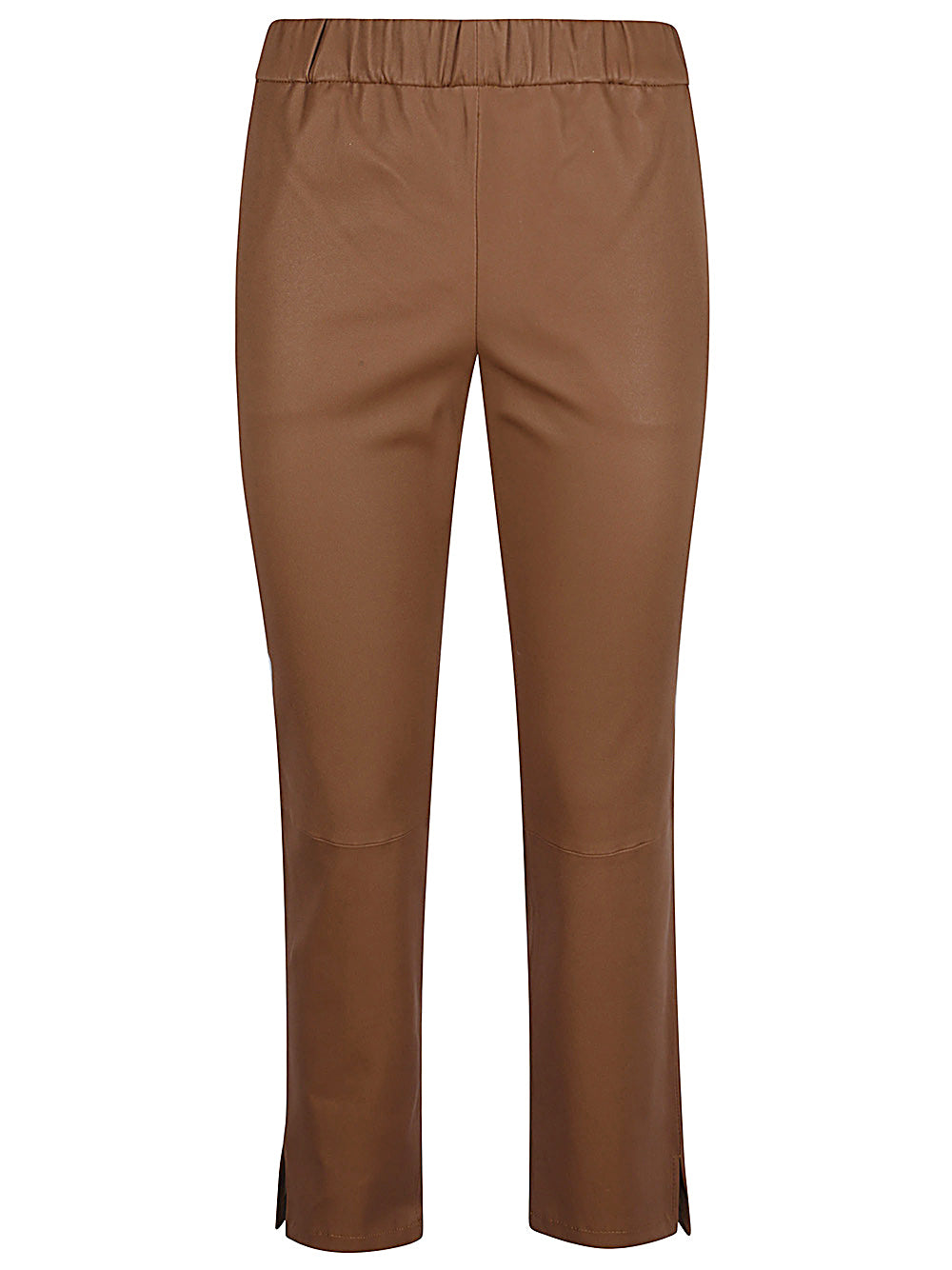 ENES Trousers Camel Lamb Nappa Elastane