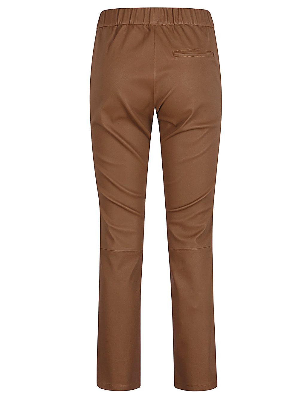 ENES Trousers Camel Lamb Nappa Elastane
