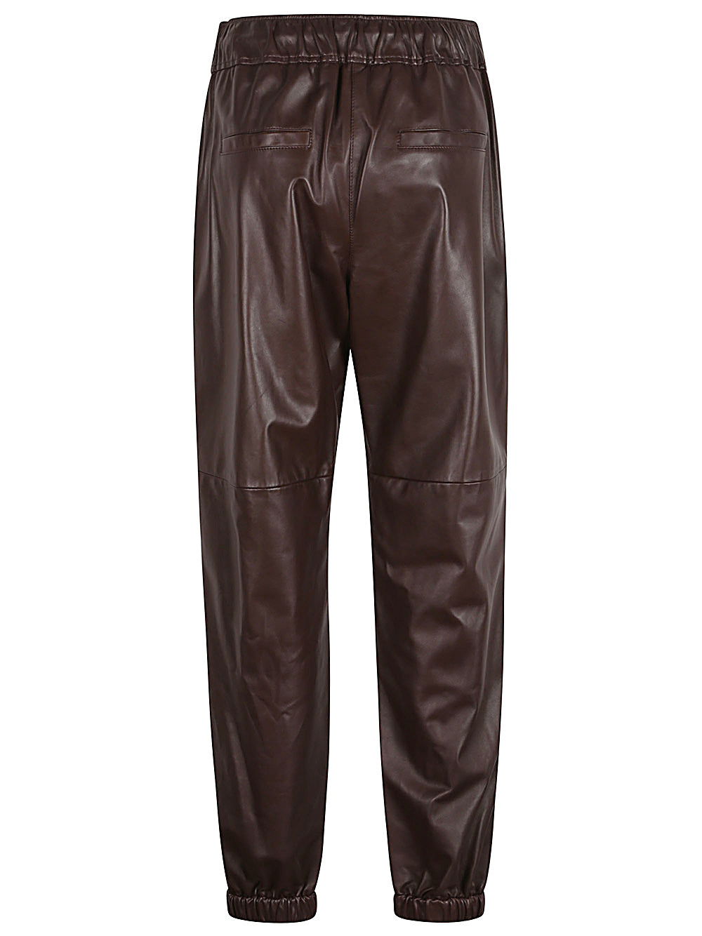 Brunello Cucinelli Trousers Marrone Leather